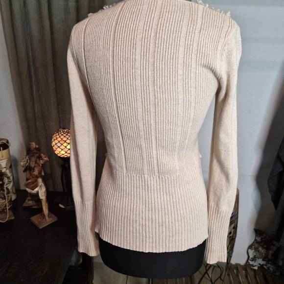 Free People Cream Knit Cardigan - Picture 5 of 7